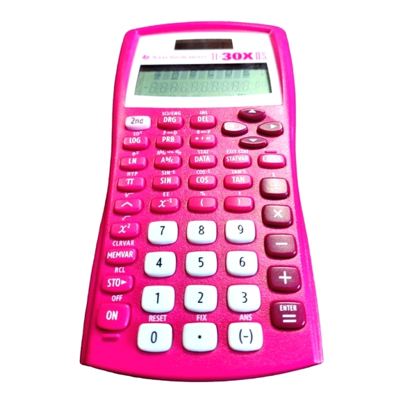 Texas Instrument Pink Calculator TI-30x - Picture 1 of 3